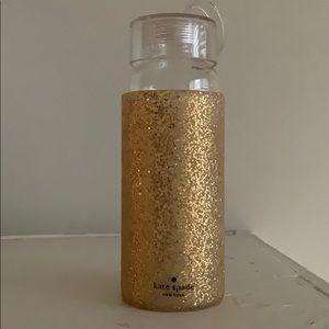Gold glitter Kate Spade water bottle